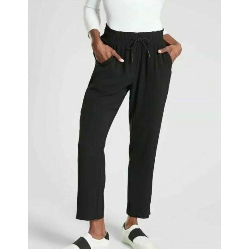 ATHLETA Metropolis Straight Leg Pant Black Size 0